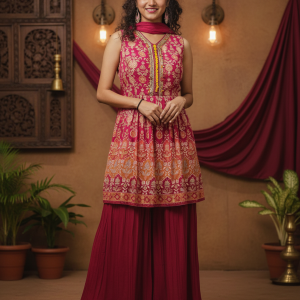 Alternative view of Tejorika Kurti Designer Dupatta