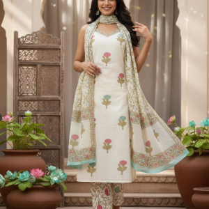 Lekha Ivory Bloom Kurti