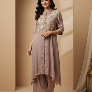 Laasya Lavender Luxe 2-Piece Co-ord Set