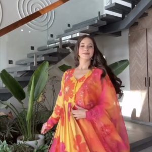 Alternative view of Prakriti Sunshine Bloom Anarkali Set